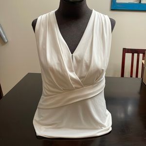 Banana Republic dressy tank top in off white